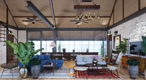 nhà hàng kết hợp homestay