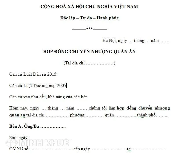 Đối với người bán (Bên muốn chuyển nhượng)